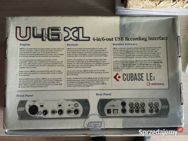 Sprzedam ESI U46XL interface audio USB urządzenia rejestrujące