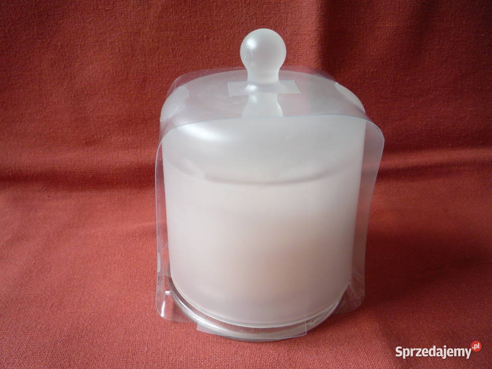 Duża Biała Świeca zapachowa w kloszu 170g Wild Szczecin