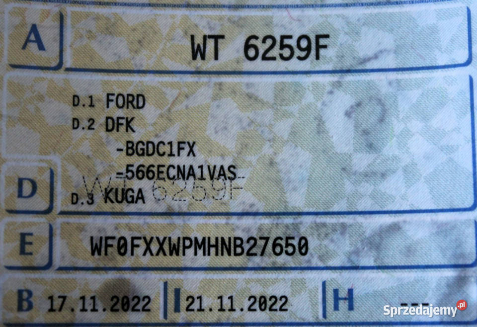 Ford Kuga Titanium X FV23 SalonPL Kamera Virtual mazowieckie Sokołów
