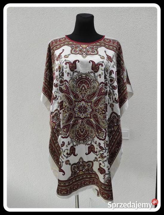 Sukienka wzorzysta tunika luźna oversize 42 XL i Płock