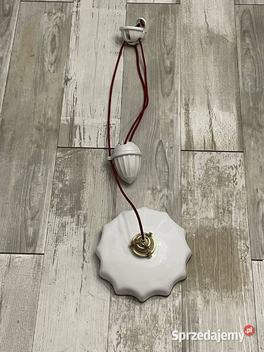 Stara lampa wisząca kuchenna z przeciwwagą