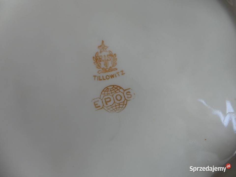 Okazała patera Tułowice Tillowitz średnica 33 Poznań