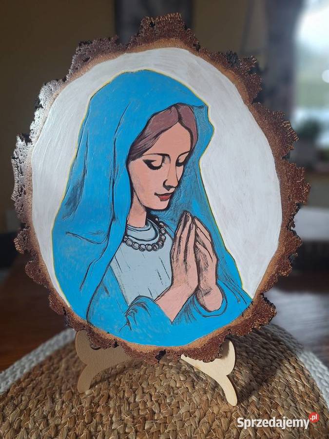 Obraz malowany ręcznie na plastrze brzozy Dom i Ogród Strzyżów sprzedam