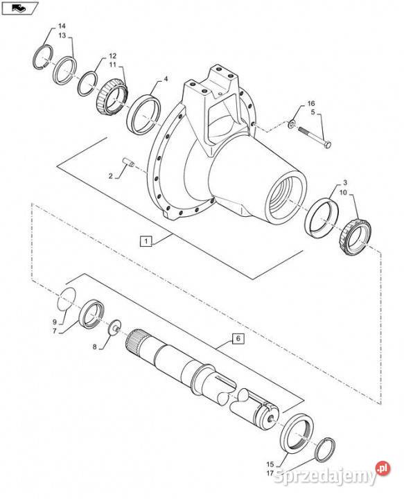 Holland T6090 T6070 Wałek 84158497 Jastrzębniki