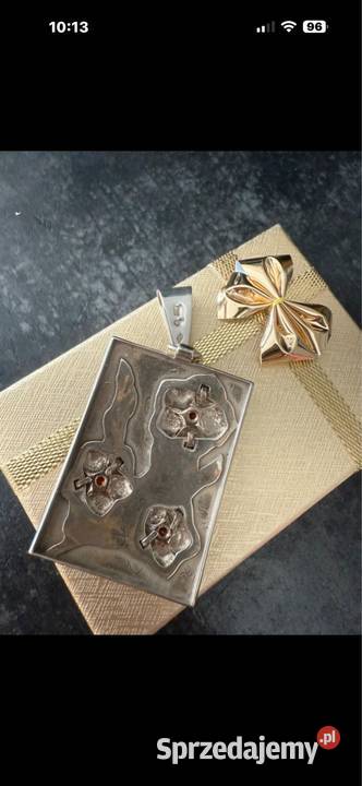 Zawieszka srebrnaz Granatem Skarżysko-Kamienna