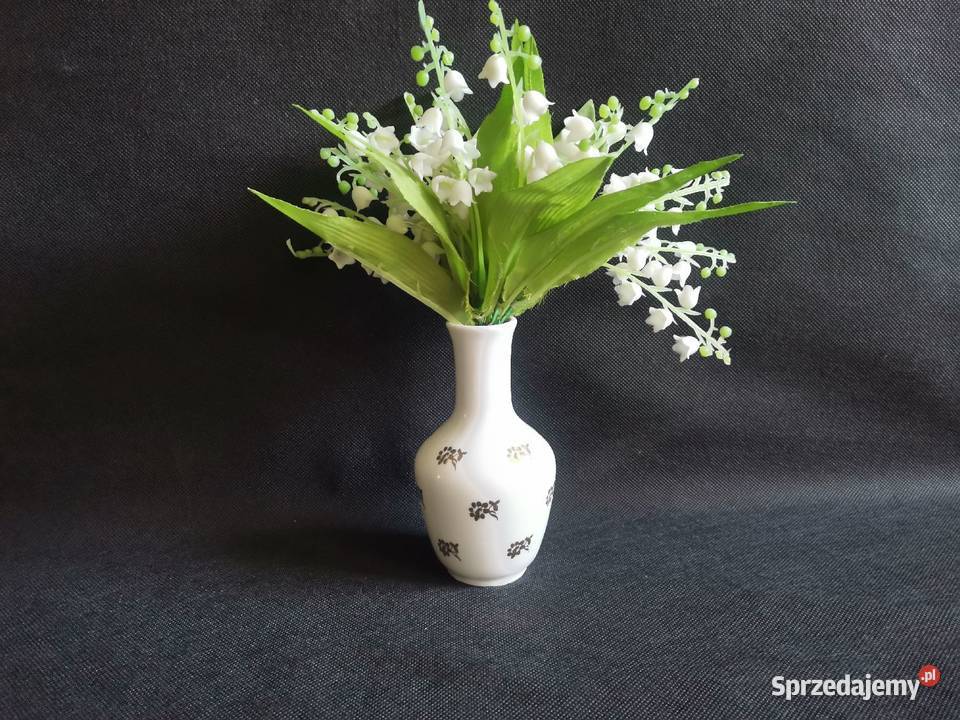 Stary mały wazon porcelana Bogucice design PRL Katowice
