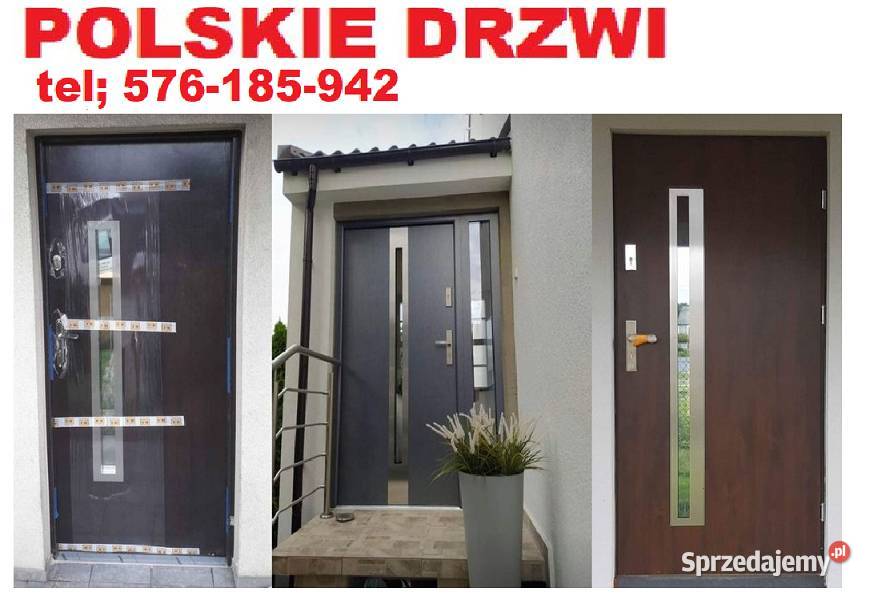 Drzwi zewnętrzne wejściowe do mieszkania w bloku Drzwi zewnętrzne Łaziska Górne