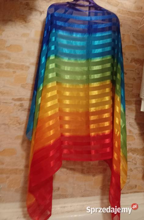Hiszpańska duża chusta tęczowa z Madrytu szal Dla kobiet Dodatki Kraków sprzedam