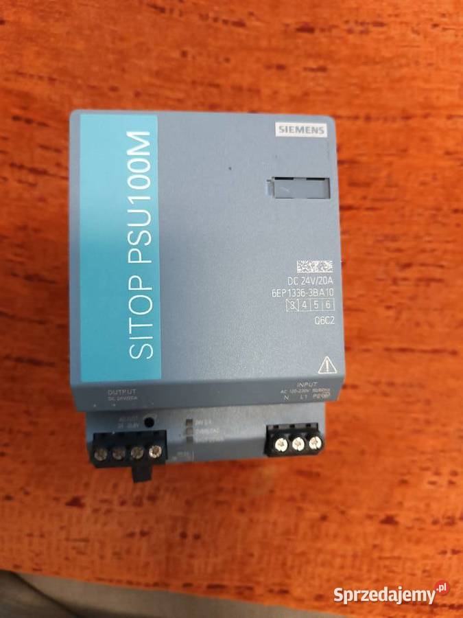 ZASILACZ NA SZYNĘ DIN SIEMENS SITOP PSU100M Elektronika Opole