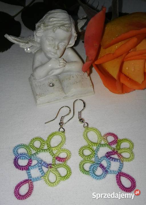 Kolczyki frywolitkowe