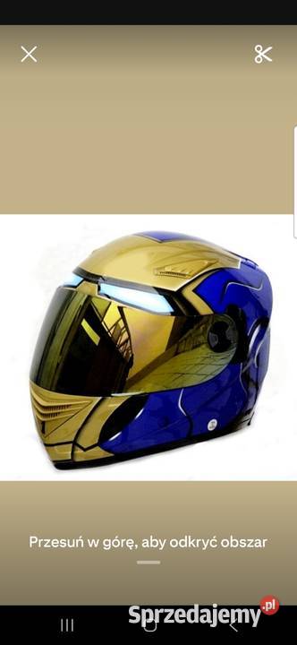 Kask Masei helmets w malowaniu oryginał IRON MAN kujawsko-pomorskie Bydgoszcz