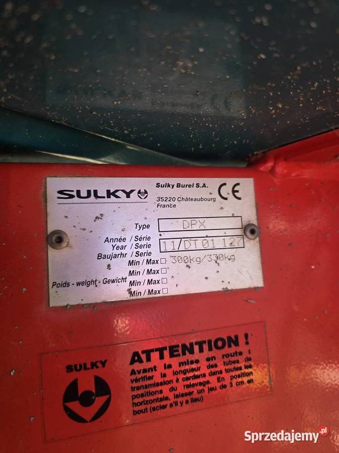Sulky dpx 28 WAGA Rozsiewacz nawozu siewka Przewłoki