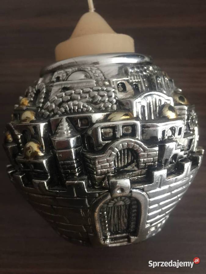 Niezwykle piękny świecznik JEROZOLIMA srebro 925 Wrocław sprzedam