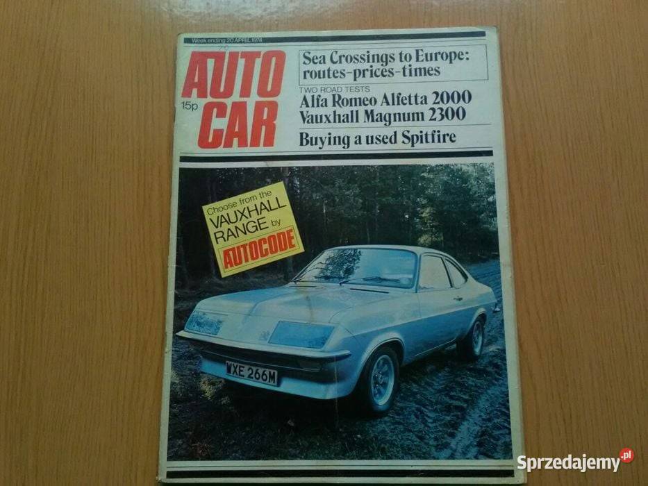 AutoCar tygodnik motoryzacyjny angielski z 1974r Dąbrowa Górnicza