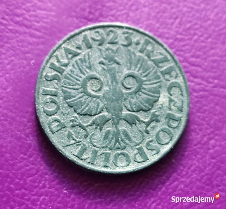 Moneta okupacyjna GG 20 groszy 1923 Cynk Rzadka