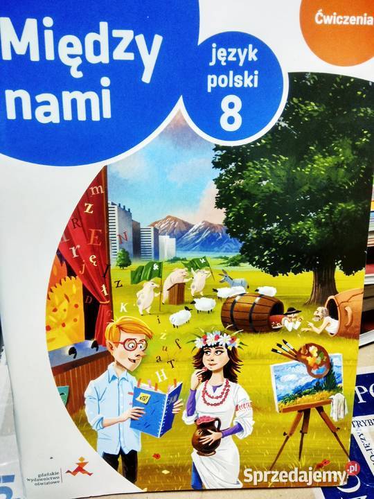 Między nami 8 ćwiczenia polski GWO antykwariat Warszawa