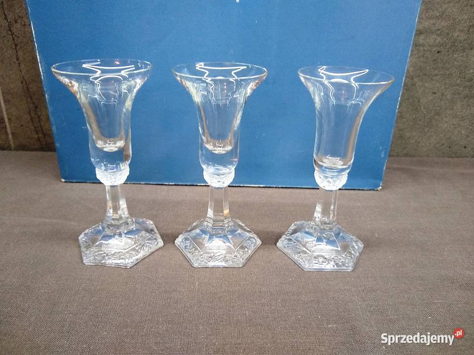 Świeczniki Rosenthal Maria Kryształowa sygnowane Kalisz