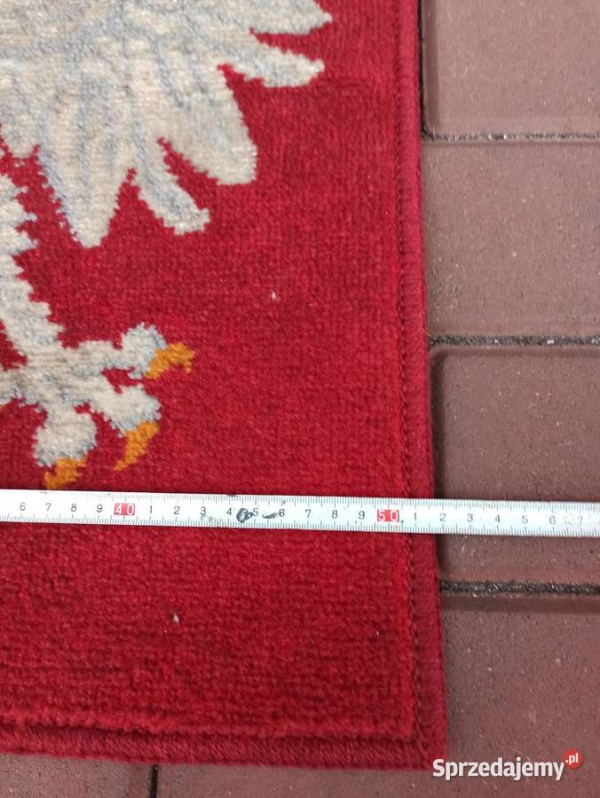 Kilim Orzeł Godło INTERIOL stary PRL 1955 Ostrów Wielkopolski