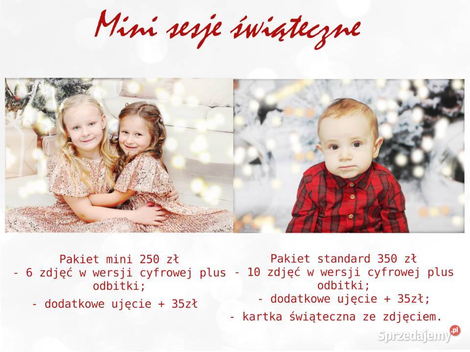 Sesje świąteczne promocja Luzino