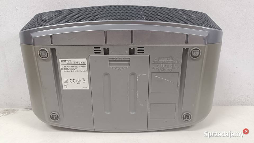 SONY CFDS05 Radioodtwarzacz kasetowy z CD Audio Poznań