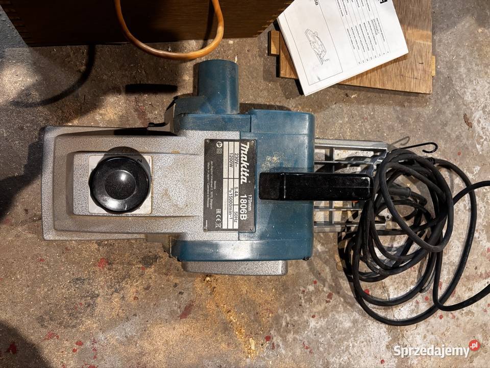 Strug elektryczny Makita 1806B 170 mm sprawny Narzędzia Podskarbice Szlacheckie