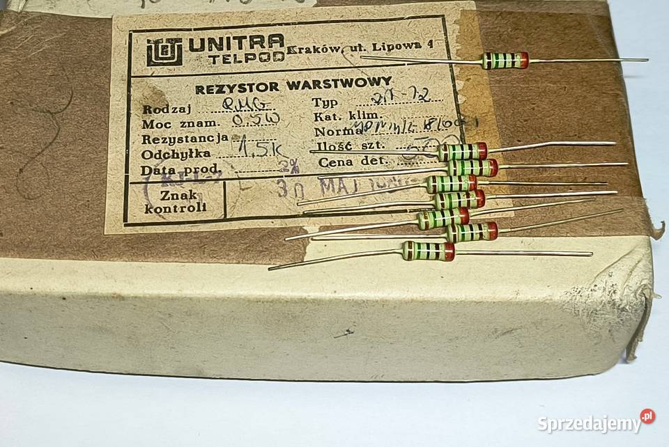 Rezystor 15k 05W RMG Unitra TELPOD Gdańsk