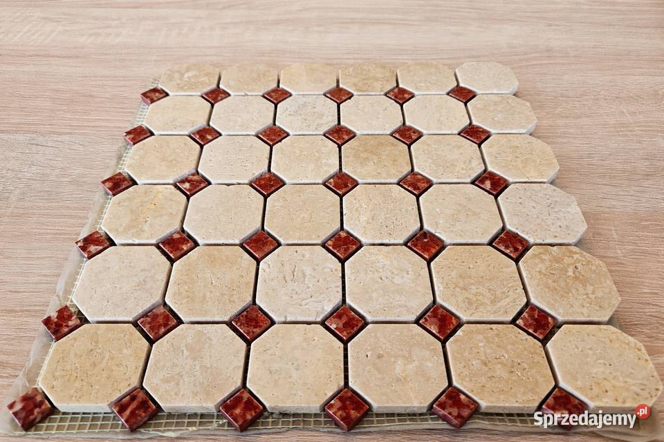 Mozaika kamienna z marmuru TRAWERTYN Przemyśl