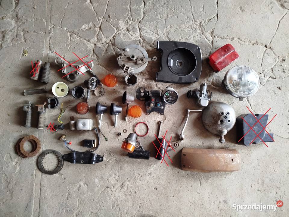 Jawa TS 350 CZ 350 CZĘŚCI Gaźnik Lampa Regulator sprzedam