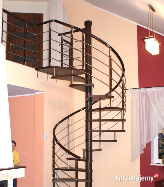 Schody spiralne DUDA model Venecja vertical 03 drewno wielkopolskie Kościan sprzedam