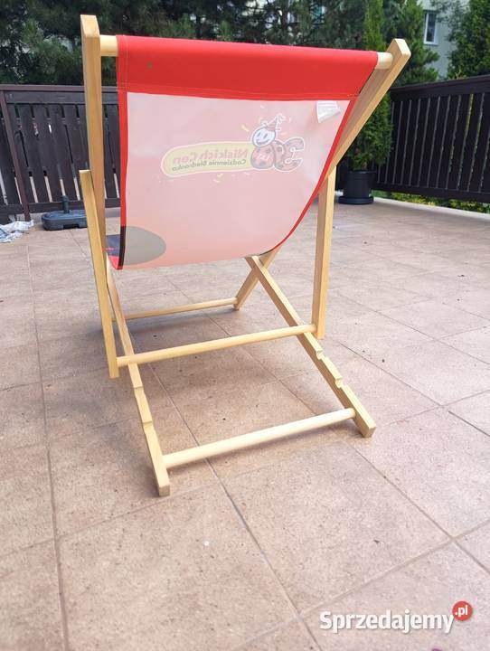Leżak plażowy drewniany Warszawa sprzedam