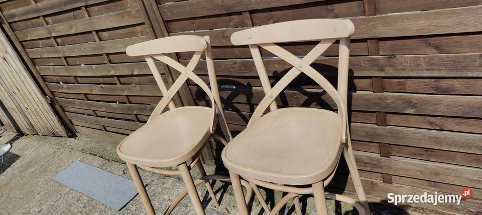 2 x hoker krzesło barowe wysokie Thonet Warszawa