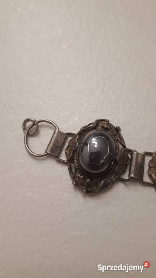 Bransoleta srebrna z hematytem Radom sprzedam