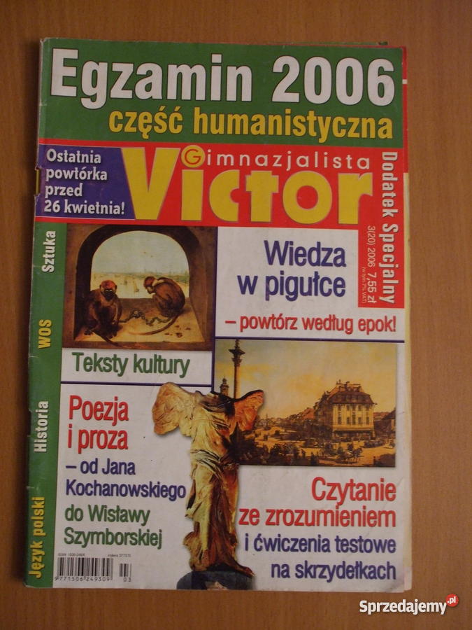 VICTOR GIMNAZJALISTA EGZAMIN GIMNAZJALNY CZĘŚĆ H Łask sprzedam