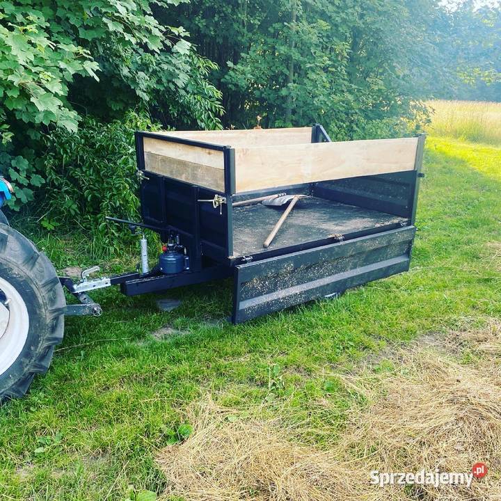 Przyczepa ogrodowa sadownicza do mini ciągnika 1 nieuszkodzony Przyczepy rolnicze Olkusz