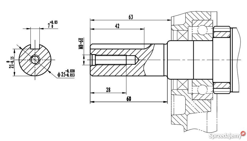 Silnik spalinowy benzynowy WEIMA WM177FS 9 25mm podkarpackie Rzeszów