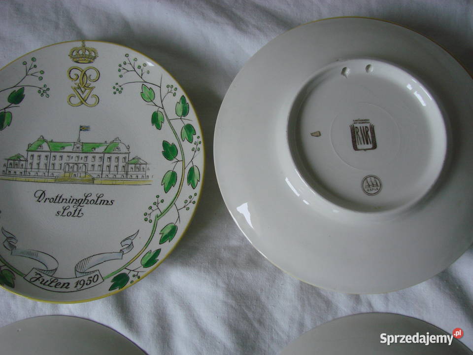 GEFLE Zamki szwedzkie porcelanowe talerze 195061 Porcelana i szkło Pruszcz Gdański