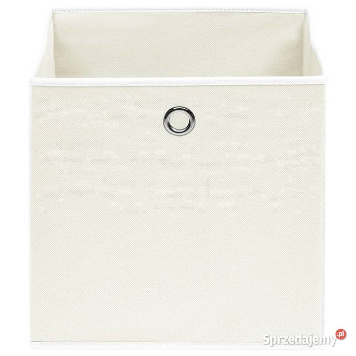 vidaXL Pudełka 4 białe 32x32x32 tkanina288349 mazowieckie Warszawa sprzedam