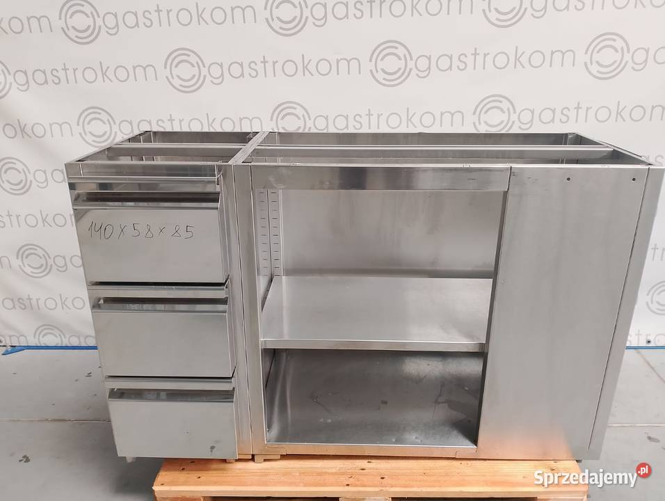 Moduł z 3 szufladami i 2 półkami 140x58x85 Wrocław sprzedam