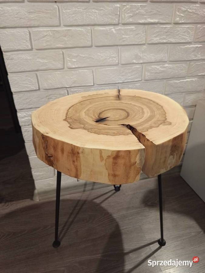 Stolik z plastra drewna Wyprzedaż 50cm Wrocław