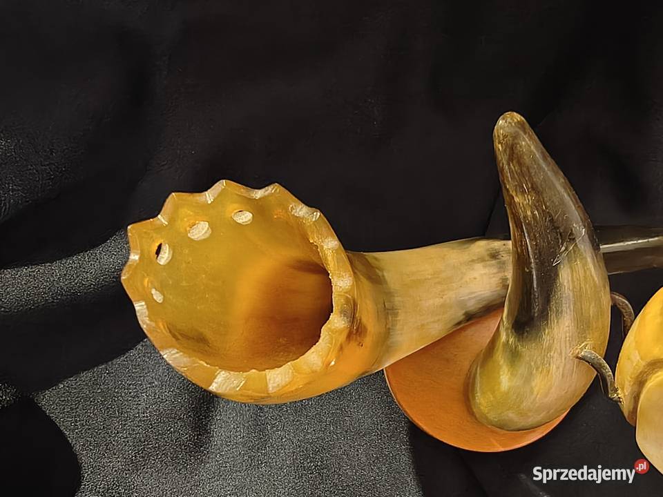 Rzeźba z bawolich rogów Podstawa z drewna Rzeszów