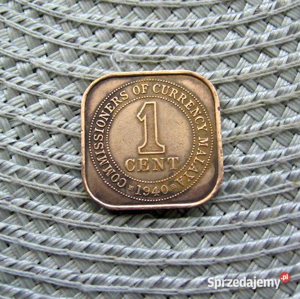 Malezja 1 Cent 1940r Kalisz