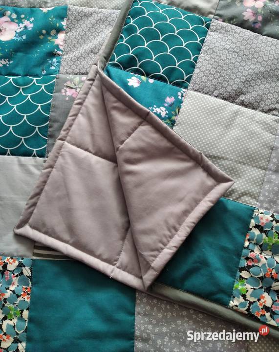 Narzuta patchwork 145205 Szmaragdowy Kwiat warmińsko-mazurskie