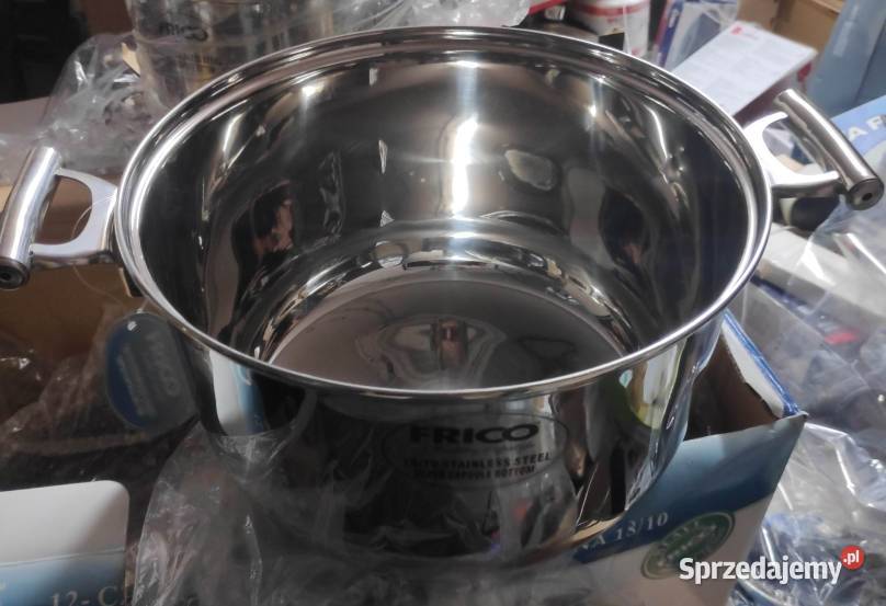 Garnki Komplet garnków stalowy 12 el outlet