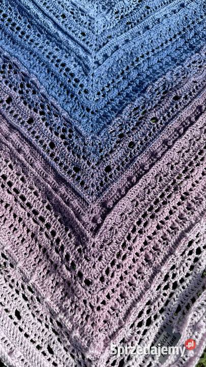 Bawełniana chusta ręcznie robiona Królowa Górna