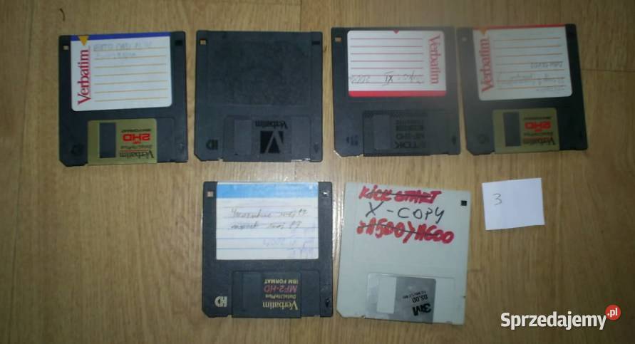 dyskietki 35 cala 6 sztuk do amiga pc Nośniki Olkusz