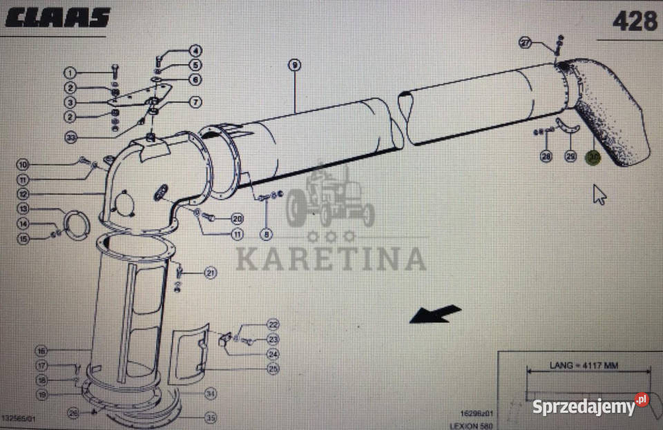00 0792 914 0tuleja rozładowczaLexion 580 670 Jastrzębniki