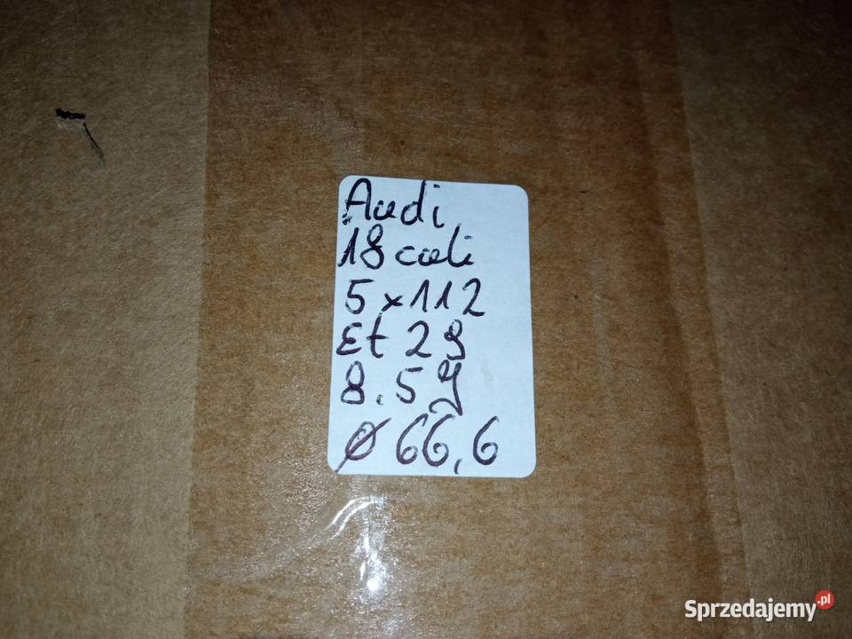Felgi Audi 18 5x112 et29 85J Szczukowskie Górki