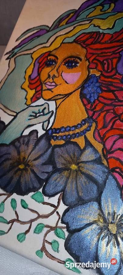 Kobieta w kapeluszu 24x30