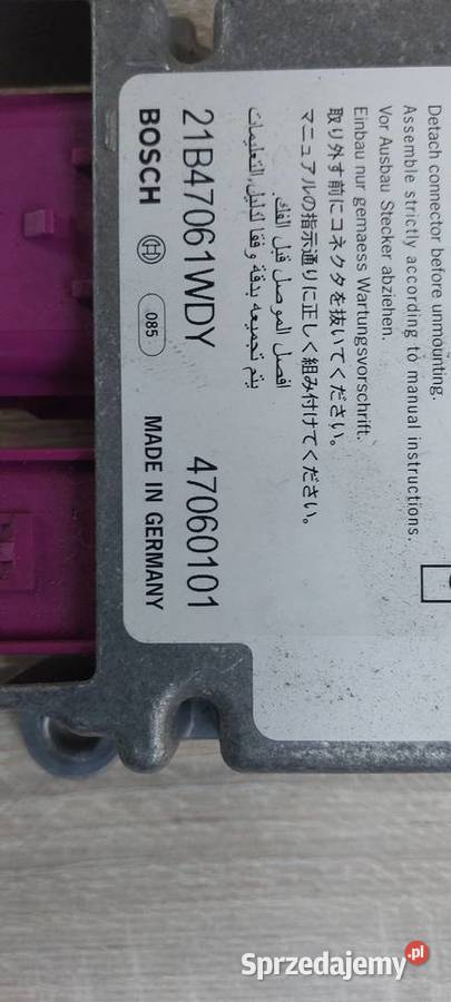 Moduł sensor Airbag KIA CARENS II 959101D600 zachodniopomorskie Szczecin