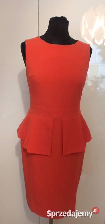 wizytowa sukienka z baskinką